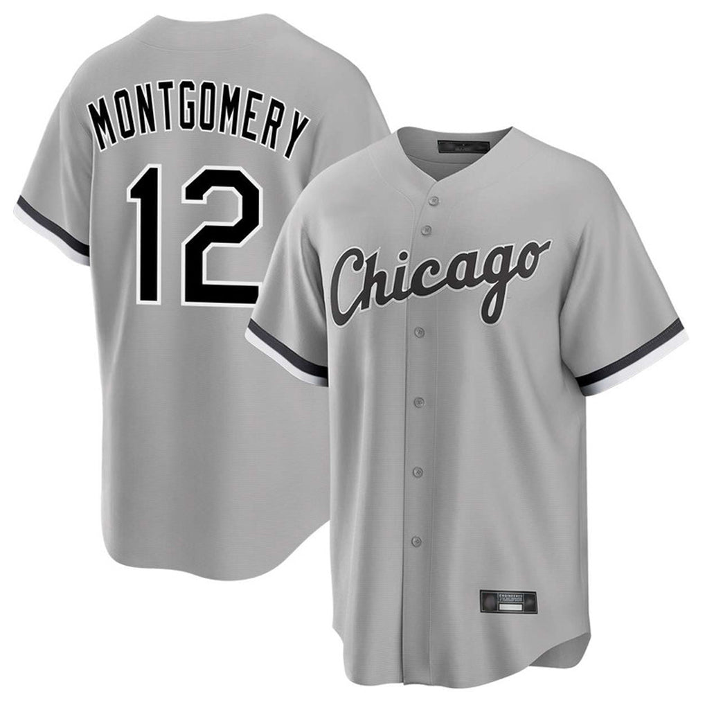 harde C.White Sox #12 Colson Montgomery Player Gray Home Game Stitched Jerseys