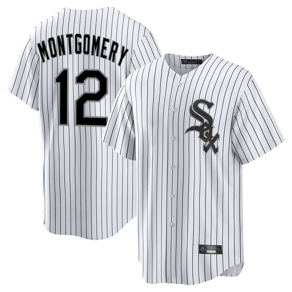 harde C.White Sox #12 Colson Montgomery Player White Stripe Home Game Stitched Jerseys