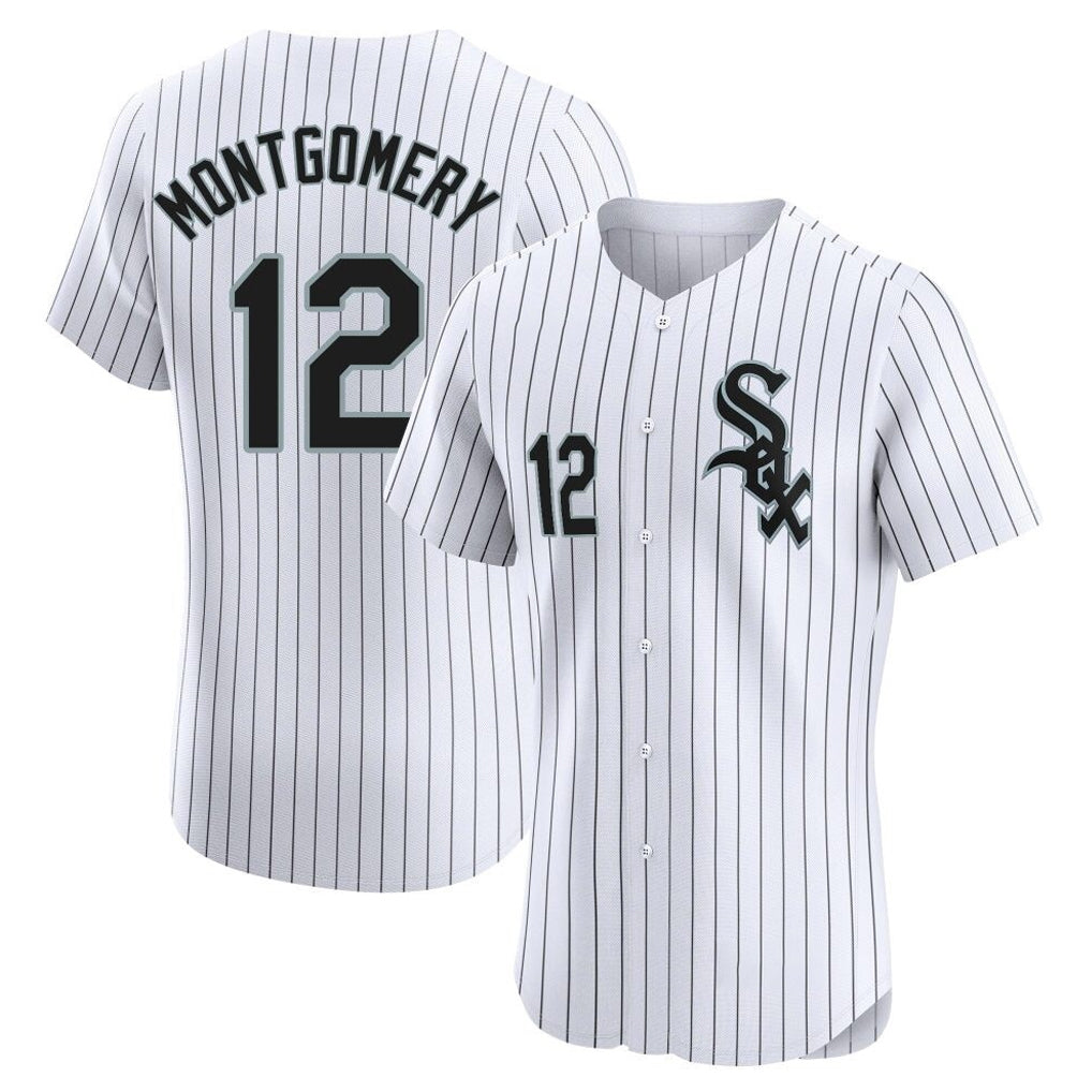 harde C.White Sox #12 Colson Montgomery Player White Stripe Limited Elite Home Stitched Jerseys