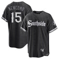 harde C.White Sox #15 Sean Newcomb Player Black City Connect Home Game Stitched Jerseys