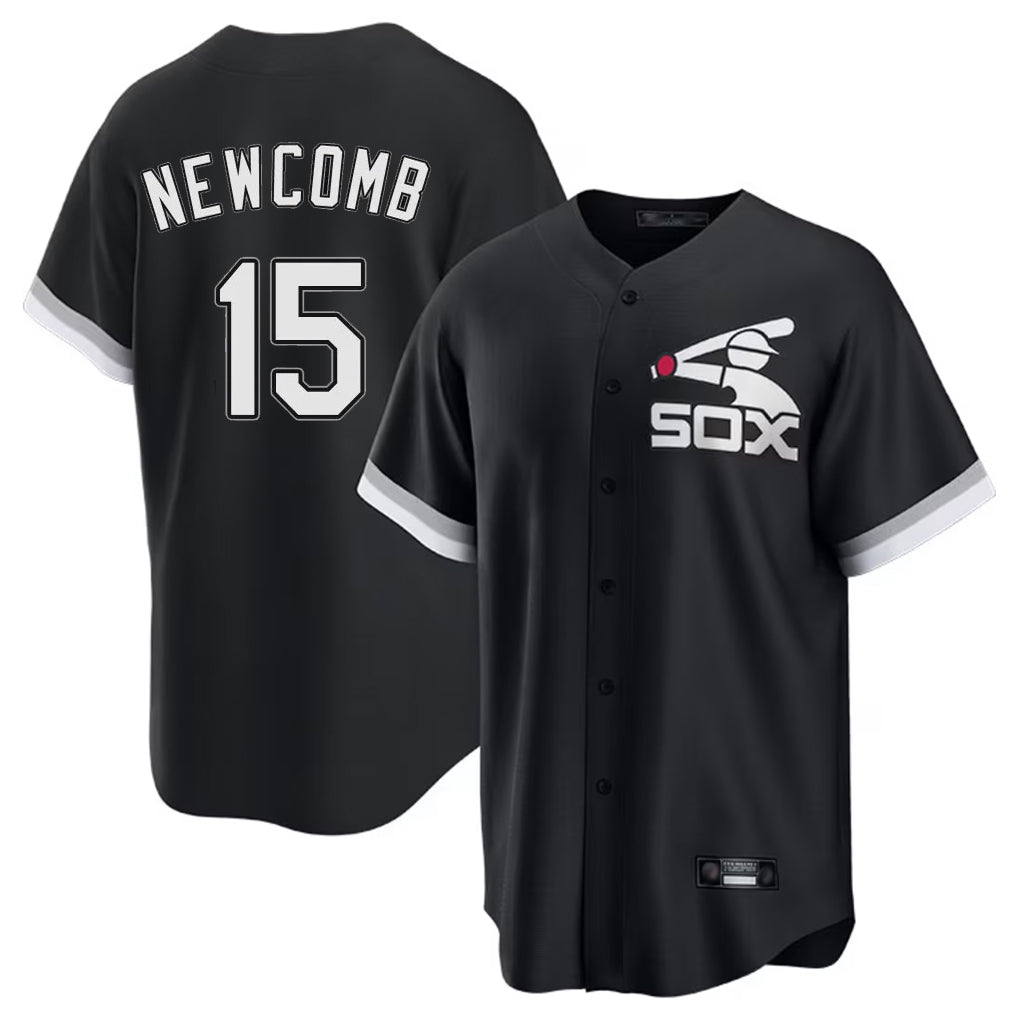 harde C.White Sox #15 Sean Newcomb Player Black Spring Training Game Stitched Jerseys