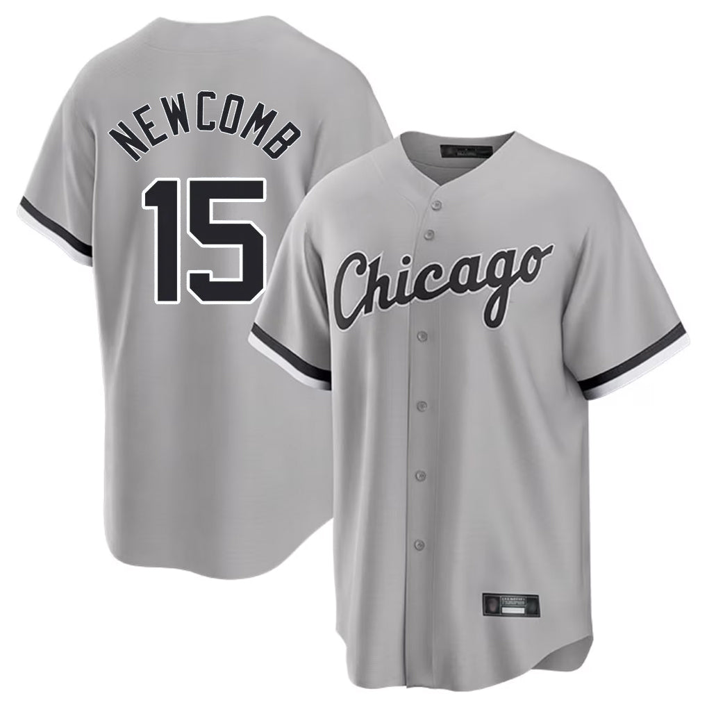 harde C.White Sox #15 Sean Newcomb Player Gray Home Game Stitched Jerseys