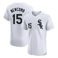 harde C.White Sox #15 Sean Newcomb Player White Stripe Limited Elite Home Stitched Jerseys