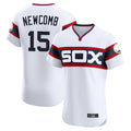 harde C.White Sox #15 Sean Newcomb Player White T-shirt Limited Elite Home Stitched Jerseys