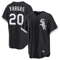 harde C.White Sox #20 Miguel Vargas Player Black Home Game Stitched Jerseys