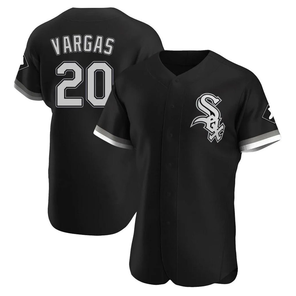 harde C.White Sox #20 Miguel Vargas Player Black Limited Elite Home Stitched Jerseys