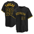 harde C.White Sox #20 Miguel Vargas Player Black Snake Skin City Home Game Stitched Jerseys
