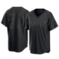 harde C.White Sox #20 Miguel Vargas Player Black T-shirt Home Game Stitched Jerseys