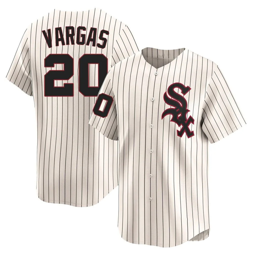 harde C.White Sox #20 Miguel Vargas Player Cream Cooperstown Collection Limited Home Stitched Jerseys