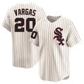 harde C.White Sox #20 Miguel Vargas Player Cream Cooperstown Collection Limited Home Stitched Jerseys