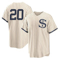 harde C.White Sox #20 Miguel Vargas Player Cream Field of Dreams Home Game Stitched Jerseys