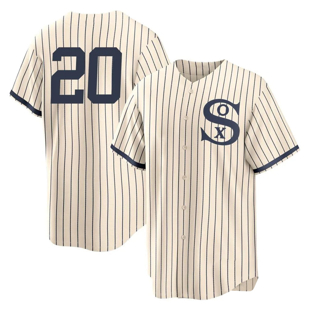 harde C.White Sox #20 Miguel Vargas Player Cream Field of Dreams Home Game Stitched Jerseys