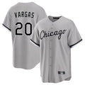 harde C.White Sox #20 Miguel Vargas Player Gray Home Game Stitched Jerseys
