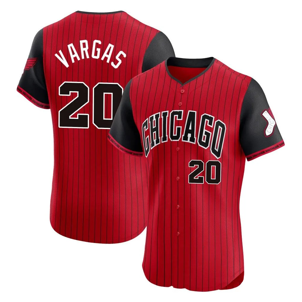 harde C.White Sox #20 Miguel Vargas Player Red City Connect Limited Elite Home Stitched Jerseys