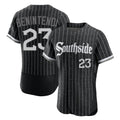 harde C.White Sox #23 Andrew Benintendi Player Black City Connect Limited Elite Home Stitched Jerseys