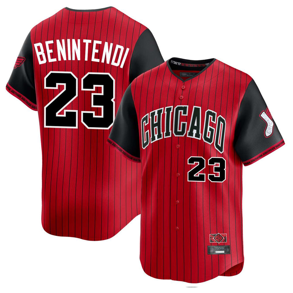 harde C.White Sox #23 Andrew Benintendi Player Red City Connect Limited Home Stitched Jerseys