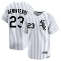 harde C.White Sox #23 Andrew Benintendi Player White Stripe Limited Home Stitched Jerseys