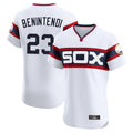 harde C.White Sox #23 Andrew Benintendi Player White T-shirt Limited Elite Home Stitched Jerseys