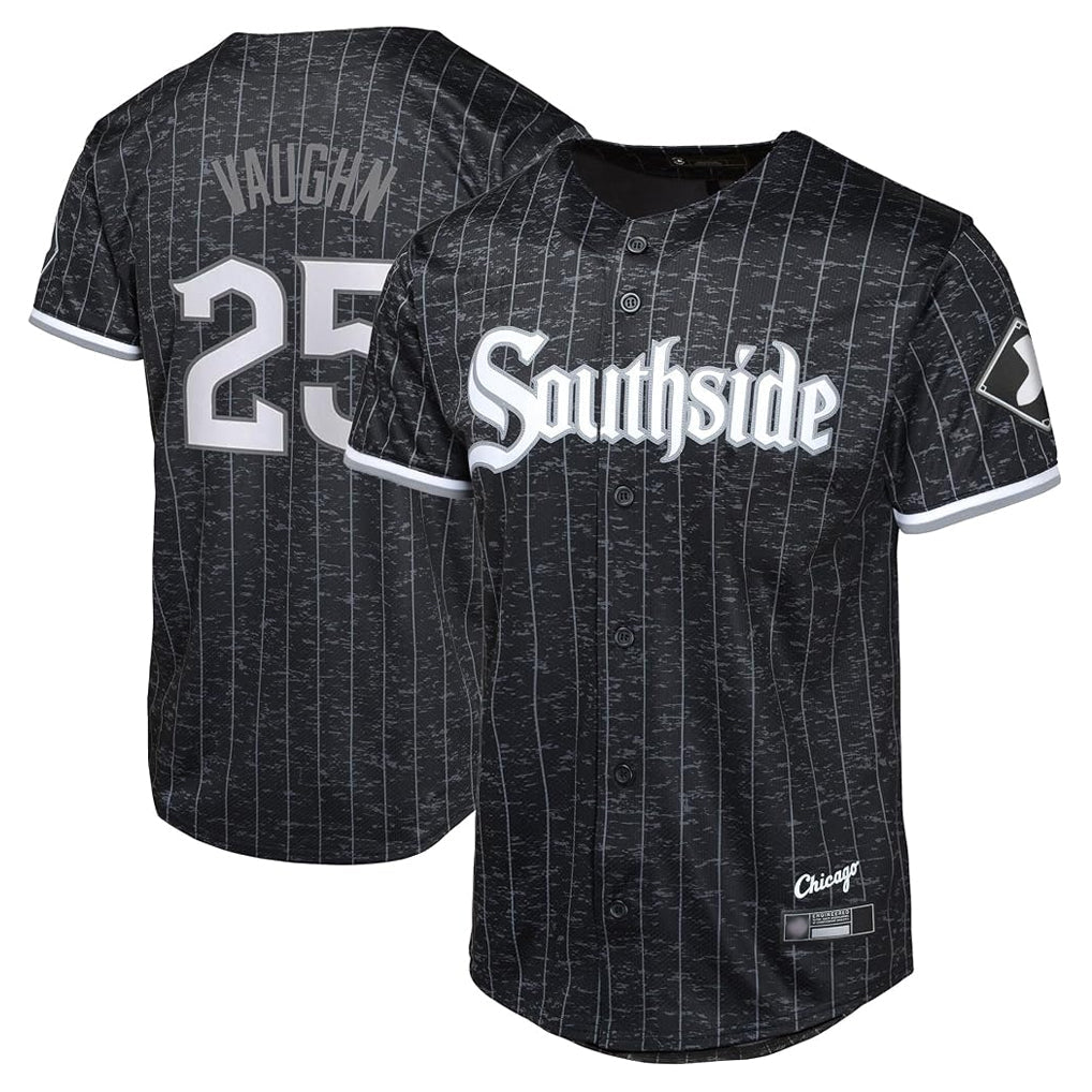 harde C.White Sox #25 Andrew Vaughn Player Black City Connect Home Game Stitched Jerseys