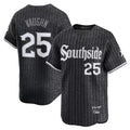harde C.White Sox #25 Andrew Vaughn Player Black City Connect Limited Home Stitched Jerseys