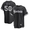 harde C.White Sox #50 Lenyn Sosa Player Black City Connect Home Game Stitched Jerseys
