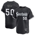 harde C.White Sox #50 Lenyn Sosa Player Black City Connect Limited Home Stitched Jerseys