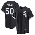 harde C.White Sox #50 Lenyn Sosa Player Black Home Game Stitched Jerseys