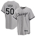 harde C.White Sox #50 Lenyn Sosa Player Gray Home Game Stitched Jerseys