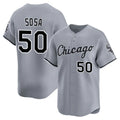 harde C.White Sox #50 Lenyn Sosa Player Gray Road Limited Home Stitched Jerseys