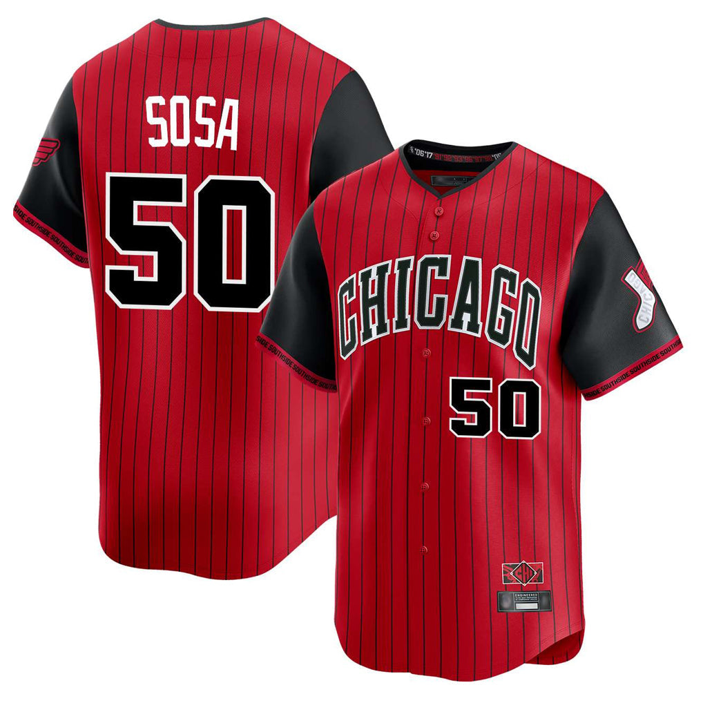 harde C.White Sox #50 Lenyn Sosa Player Red City Connect Limited Home Stitched Jerseys