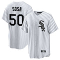 harde C.White Sox #50 Lenyn Sosa Player White Stripe Home Game Stitched Jerseys