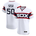 harde C.White Sox #50 Lenyn Sosa Player White T-shirt Limited Elite Home Stitched Jerseys