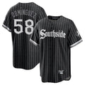 harde C.White Sox #58 Seranthony Dom¡§anguez Player Black City Connect Home Game Stitched Jerseys
