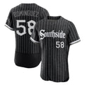 harde C.White Sox #58 Seranthony Dom¡§anguez Player Black City Connect Limited Elite Home Stitched Jerseys