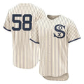 harde C.White Sox #58 Seranthony Dom¡§anguez Player Cream Field of Dreams Limited Elite Home Stitched Jerseys