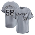 harde C.White Sox #58 Seranthony Dom¡§anguez Player Gray Road Limited Home Stitched Jerseys