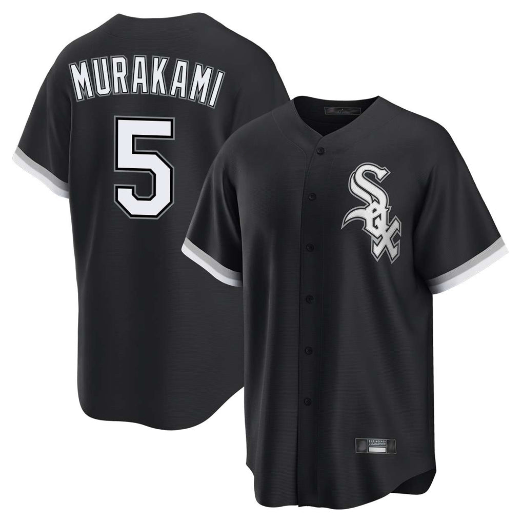 harde C.White Sox #5 Munetaka Murakami Player Black Home Game Stitched Jerseys