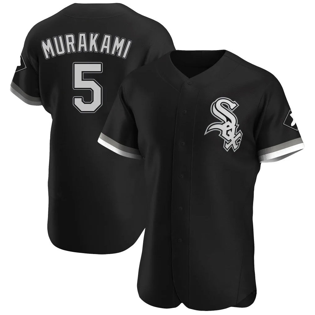 harde C.White Sox #5 Munetaka Murakami Player Black Limited Elite Home Stitched Jerseys