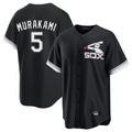 harde C.White Sox #5 Munetaka Murakami Player Black Spring Training Game Stitched Jerseys