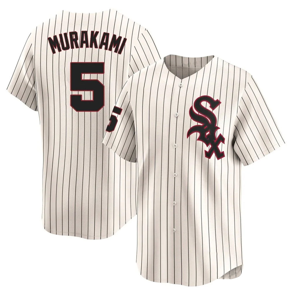 harde C.White Sox #5 Munetaka Murakami Player Cream Cooperstown Collection Limited Home Stitched Jerseys