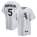 harde C.White Sox #5 Munetaka Murakami Player White Stripe Home Game Stitched Jerseys