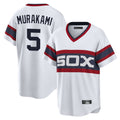 harde C.White Sox #5 Munetaka Murakami Player White T-shirt Home Game Stitched Jerseys