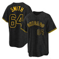 harde C.White Sox #64 Shane Smith Player Black Snake Skin City Home Game Stitched Jerseys