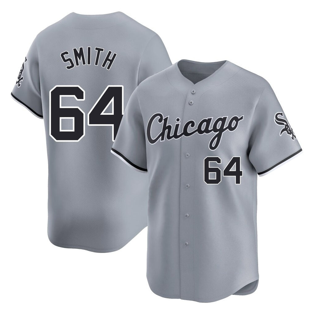 harde C.White Sox #64 Shane Smith Player Gray Road Limited Home Stitched Jerseys