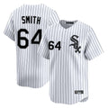 harde C.White Sox #64 Shane Smith Player White Stripe Limited Home Stitched Jerseys