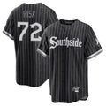 harde C.White Sox #72 Carlton Fisk Player Black City Connect Home Game Stitched Jerseys