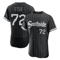 harde C.White Sox #72 Carlton Fisk Player Black City Connect Limited Elite Home Stitched Jerseys