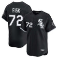 harde C.White Sox #72 Carlton Fisk Player Black Limited Home Stitched Jerseys