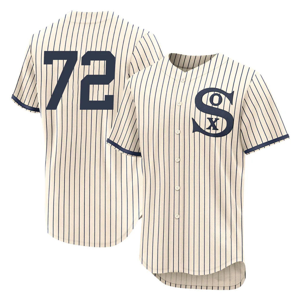 harde C.White Sox #72 Carlton Fisk Player Cream Field of Dreams Limited Elite Home Stitched Jerseys