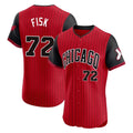 harde C.White Sox #72 Carlton Fisk Player Red City Connect Limited Elite Home Stitched Jerseys